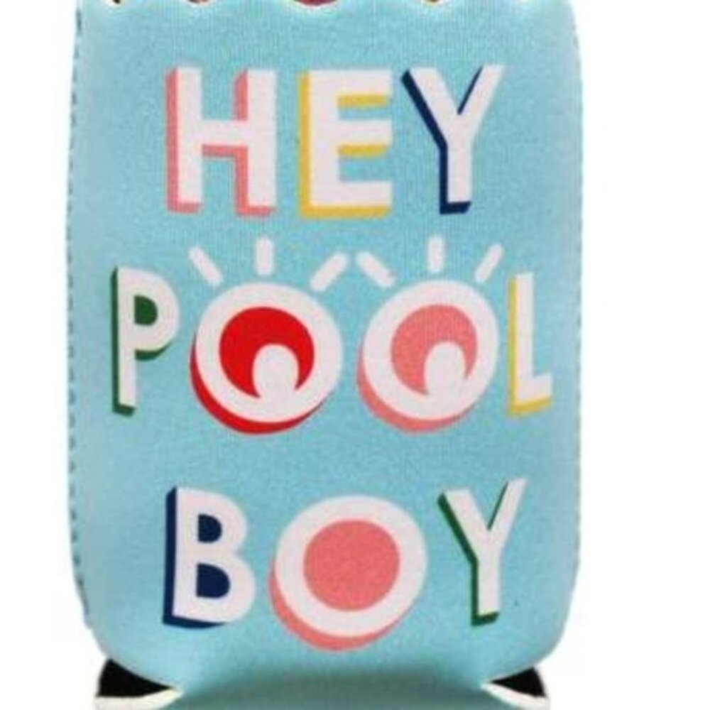 Packed Party Hey Pool Boy Drink Hugger Stretchy NWT